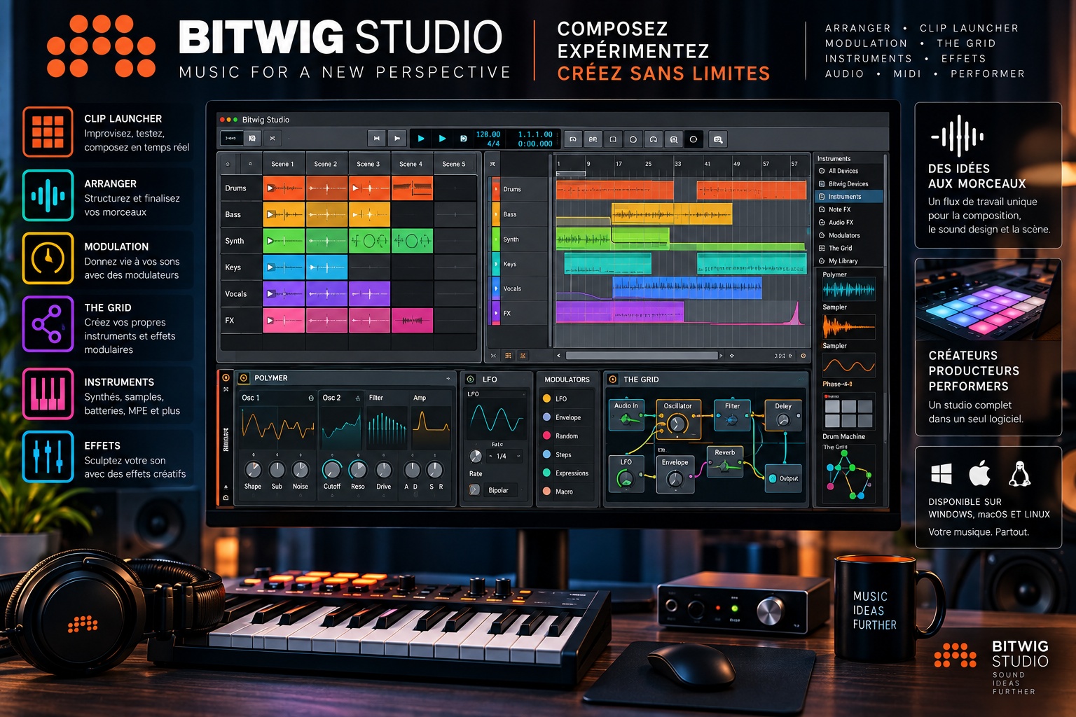 Bitwig Studio : comprendre le DAW moderne dédié à la modulation et au sound design
