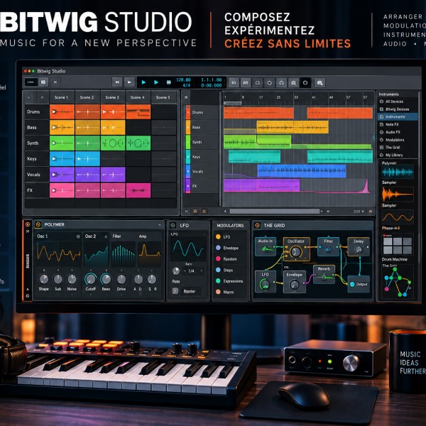 Bitwig Studio : modulation, Clip Launcher et création sonore modulaire