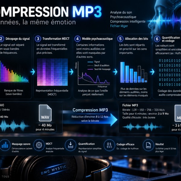 Comment fonctionne la compression MP3 ?