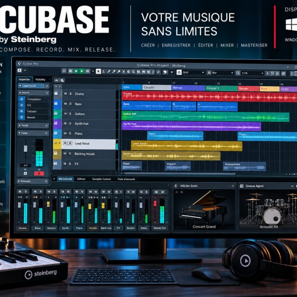Cubase : composer, enregistrer et mixer sa musique