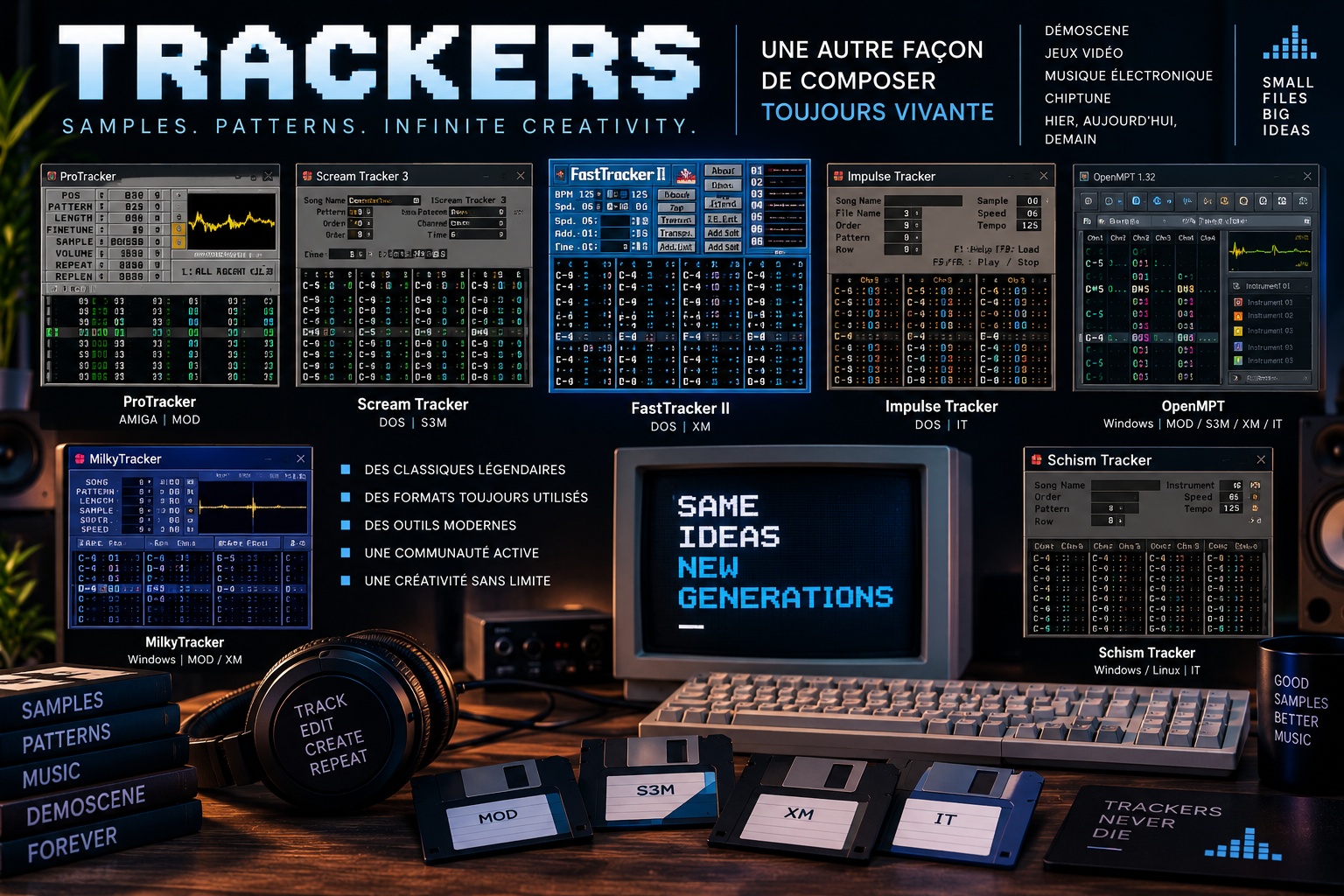 FastTracker II, Impulse Tracker, Scream Tracker et ProTracker : comprendre les Trackers et leur héritage dans la musique moderne