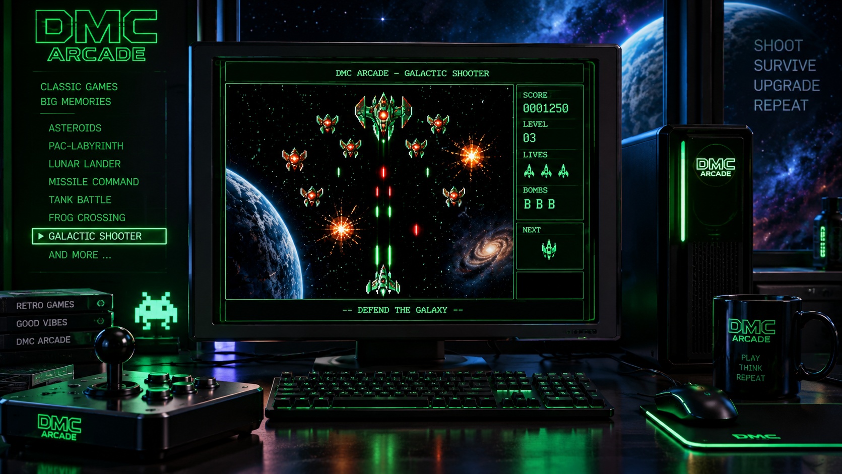 Galactic Shooter DOS : défendez la galaxie