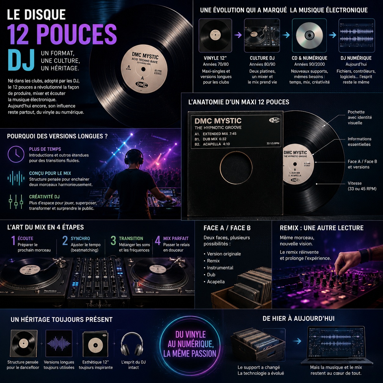 Du vinyle 12 pouces au DJ numérique : pourquoi ce format a marqué la musique électronique