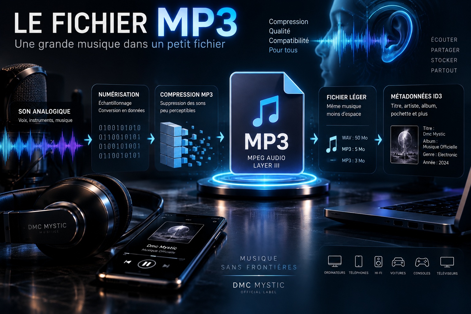 Comprendre le fichier MP3 et son fonctionnement