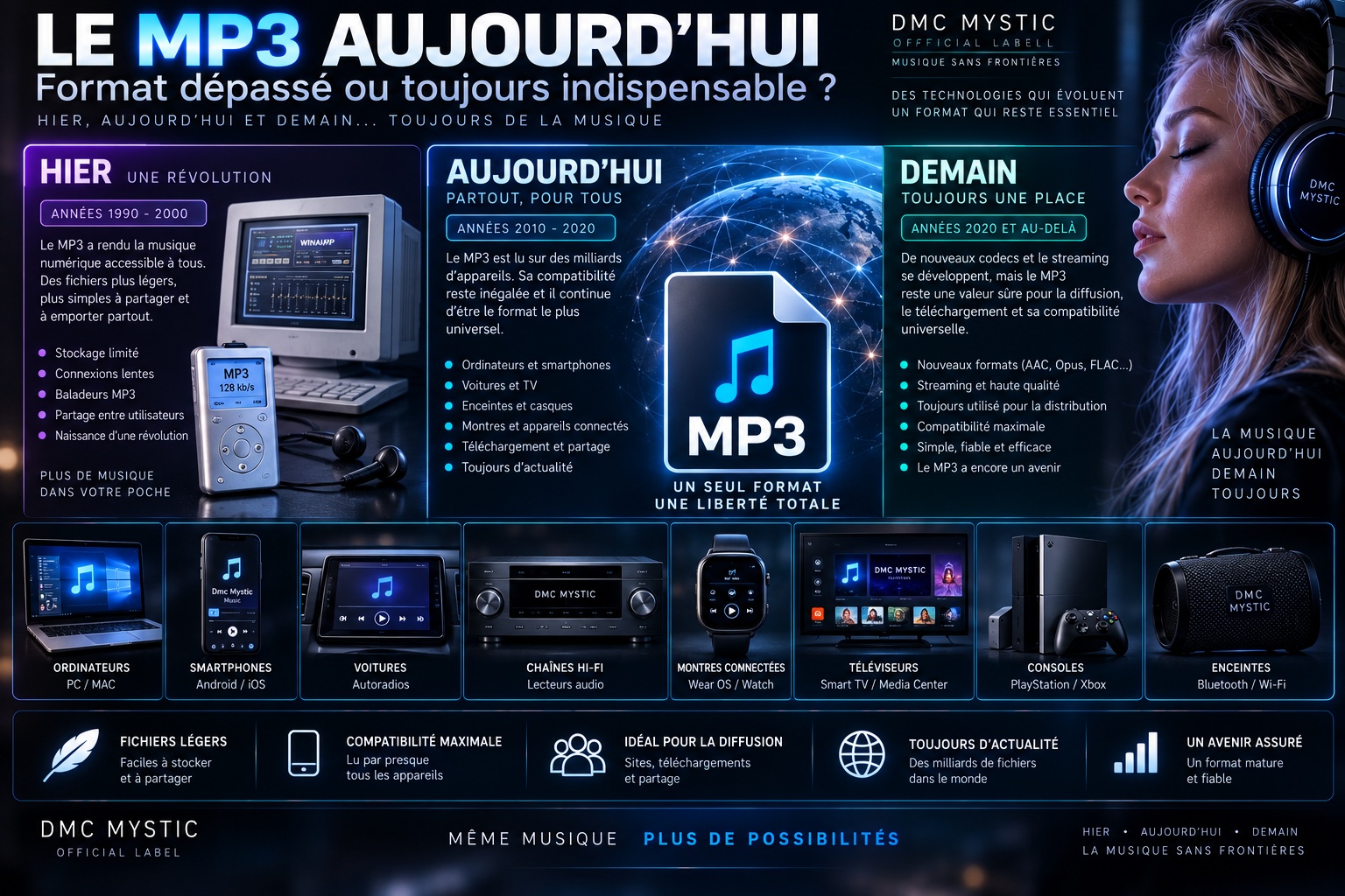 Le MP3 aujourd’hui : format dépassé ou toujours indispensable ?