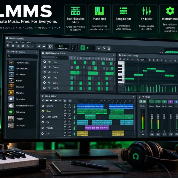 LMMS : créer de la musique gratuitement