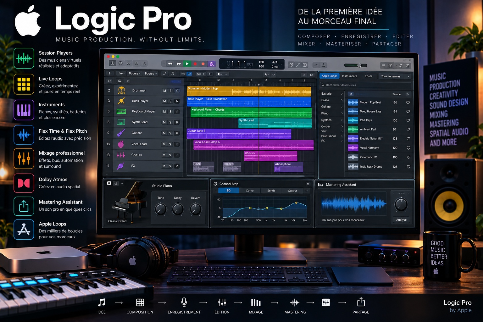 Logic Pro : comprendre le logiciel de production musicale professionnel d'Apple