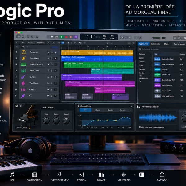 Logic Pro : passer de GarageBand à la production musicale professionnelle