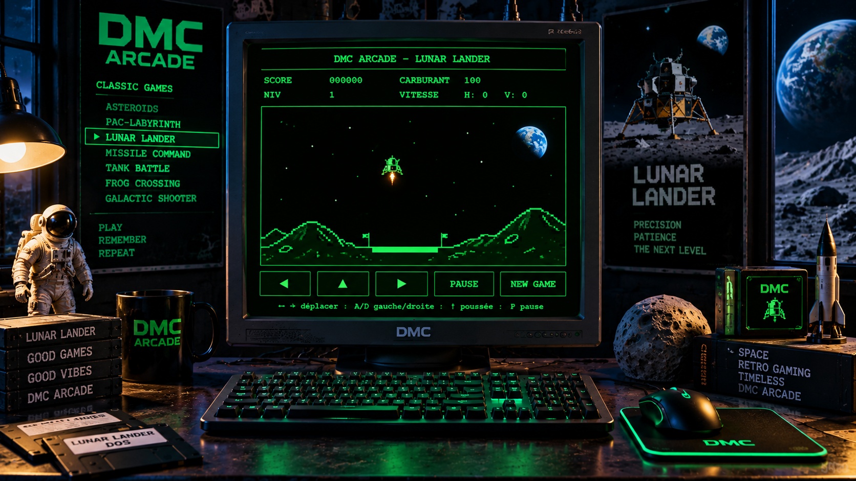 Lunar Lander DOS : réussissez votre alunissage