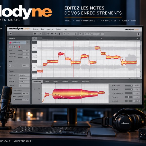 Melodyne : corriger la justesse, le timing et les notes d'un enregistrement