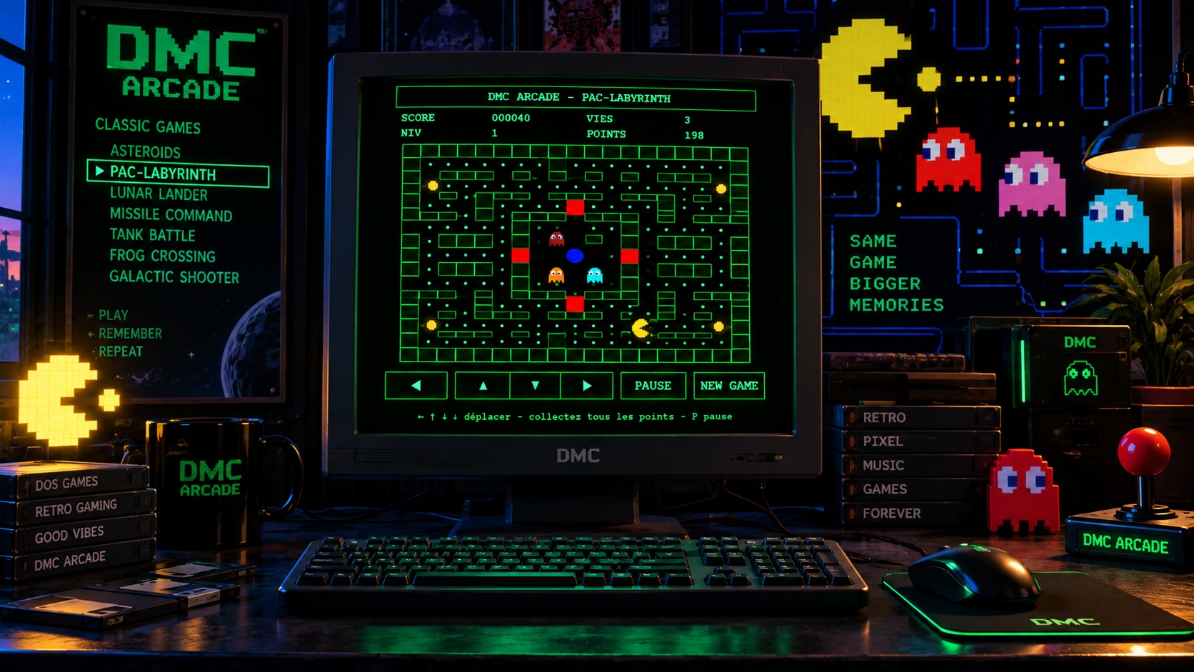 Pac-Labyrinth DOS : explorez le labyrinthe