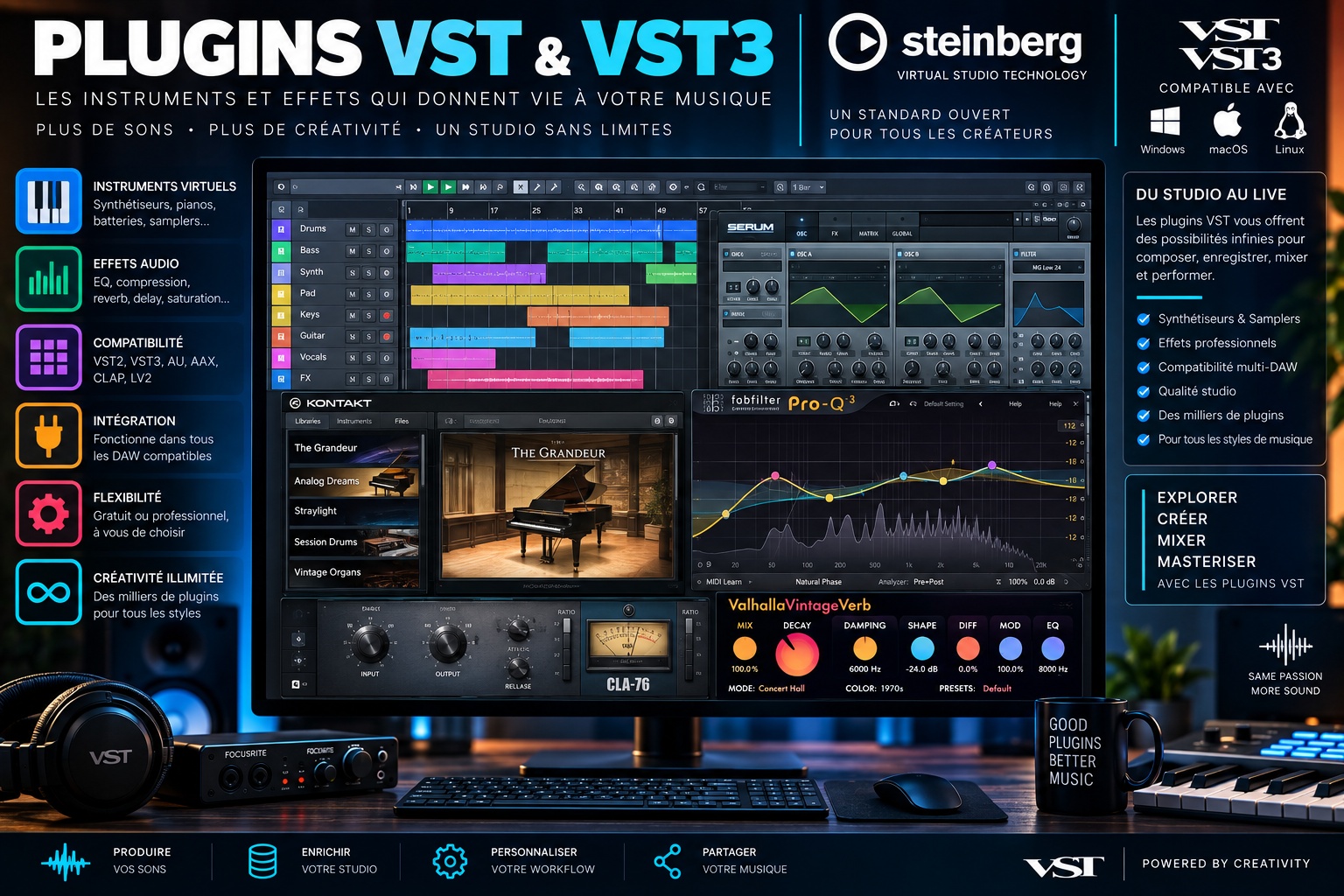 Plugins VST et VST3 : à quoi servent-ils dans un logiciel de musique ?