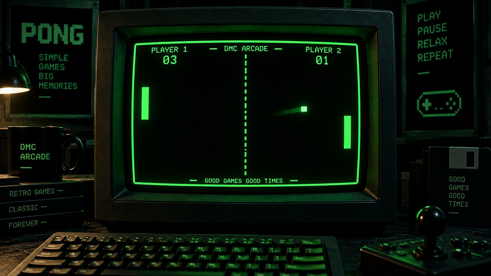 Pong DOS : affrontez l’ordinateur