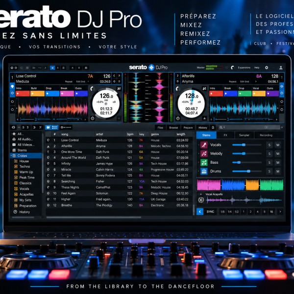 Serato DJ Pro : mixer, utiliser les Stems et jouer en live