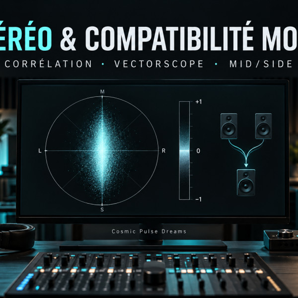 Stéréo : corrélation, vectorscope et compatibilité mono