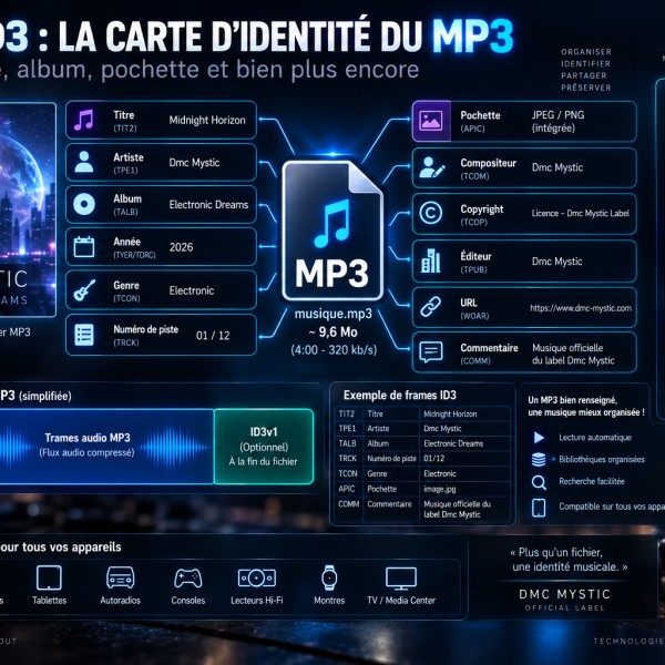 Tags ID3 : comment un MP3 stocke-t-il son titre, son artiste et sa pochette ?