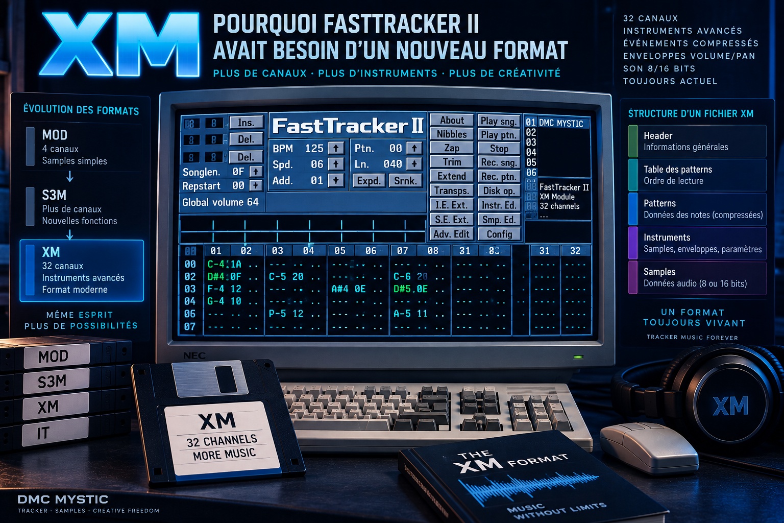 XM : le format qui a libéré les instruments de FastTracker II